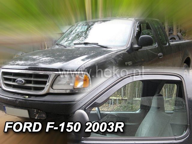 Protiprůvanové plexi, ofuky oken Ford F-150 XLT 2D 99-2003r =>, 2ks přední HDT