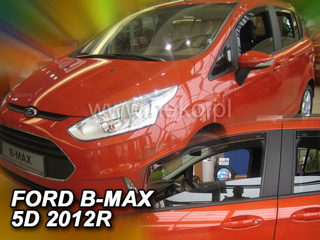 Protiprůvanové plexi, ofuky oken Ford Focus B MAX 5D 2012r =>, 2ks přední HDT