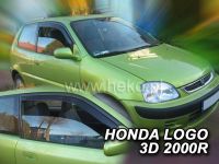 Protiprůvanové plexi, ofuky oken Honda Logo 3D 96-2001r, 2ks přední