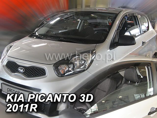 Ofuky oken Kia Picanto II 3D 2011r =>, 2ks přední