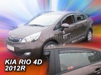 Plexi, ofuky KIA Rio 4D, sedan, 2012r =>, přední + zadní HDT