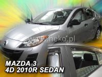 Plexi, ofuky MAZDA 3 sedan, 4D, 2009 =>, přední + zadní HDT