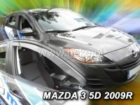 Protiprůvanové plexi, ofuky oken Mazda 3 5D 2009r =>, 2ks přední