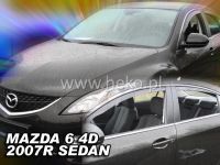 Plexi, ofuky MAZDA 6 sedan, 4D, 2007 =>, přední + zadní HDT