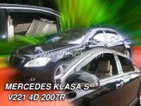 Plexi, ofuky MERCEDES S sedan W221, 4D, 2007r, => přední + zadní HDT