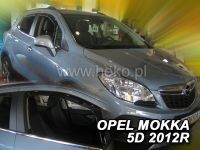 Protiprůvanové plexi, ofuky oken Opel Mokka 5D 2012 - 2016, 2ks přední HDT