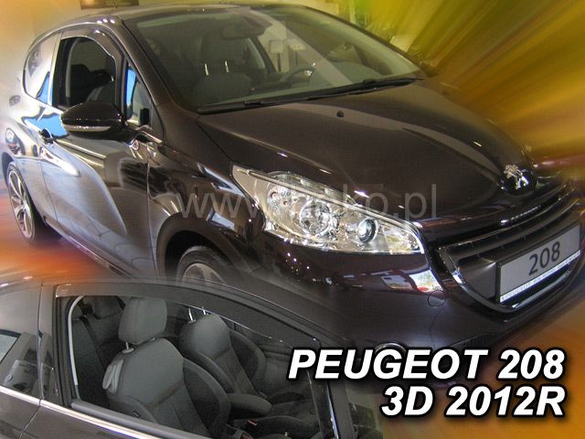 Ofuky oken Peugeot 208 3D 2012r =>, 2ks přední