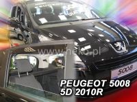 Protiprůvanové plexi, ofuky oken Peugeot 5008 5D 2010r =>, 4ks přední+zadní