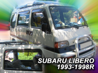 Plexi, ofuky bočních skel Subaru Libero 1993-1999r, 4ks přední+zadní HDT