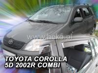 Plexi, ofuky Toyota Corolla 5D 2002-2007 combi, přední + zadní HDT