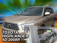 Plexi, ofuky Toyota Highlander 2007 USA přední + zadní HDT