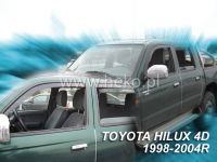 Plexi, ofuky Toyota Hilux 4D 98-2005 MK5 přední HDT