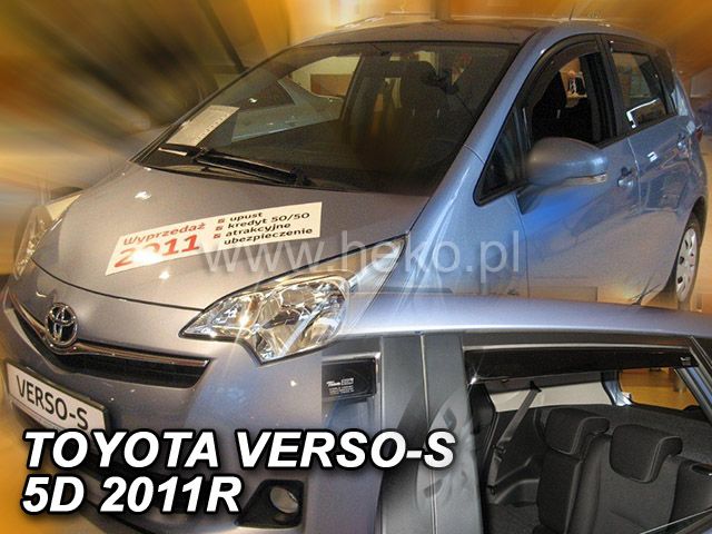 Ofuky oken Toyota Verso-S 5D 2011r =>, 4ks přední+zadní