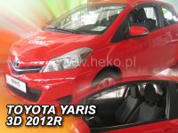 Protiprůvanové plexi, ofuky oken Toyota Yaris 3D 09.2011r =>, 2ks přední HDT