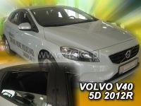 Protiprůvanové plexi, ofuky oken Volvo V40 5D 2012r =>, 4ks přední+zadní HDT