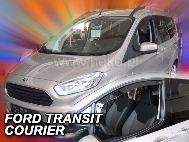 Protiprůvanové plexi, ofuky oken Ford Transit Courier 2/4D 2013r =>, 2ks přední HDT