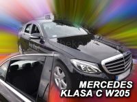 Protiprůvanové plexi, ofuky oken Mercedes C W205 4D 2014r => sedan, 4ks přední+zadní