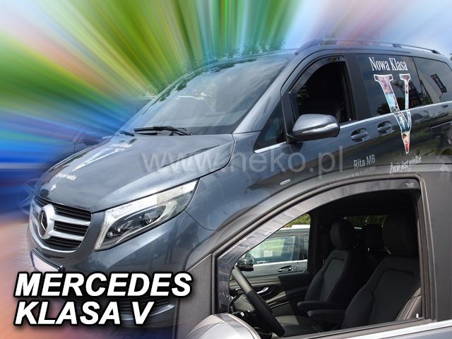 Protiprůvanové plexi, ofuky oken Mercedes Vito III klasa V W447 2014r =>, 2ks přední HDT