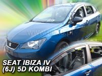 Protiprůvanové plexi, ofuky oken Seat Ibiza IV 6J 5D 2008r =&gt; combi, 4ks přední+zadní