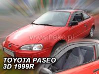 Protiprůvanové plexi, ofuky oken Toyota Paseo 3D 91-1999r, 2ks přední HDT