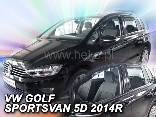 Protiprůvanové plexi, ofuky oken VW Golf Sportsvan 2005-2014r , 4ks přední+zadní HDT