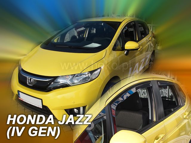Ofuky oken Honda Jazz 5D 2015R =>, 4 ks přední+zadní