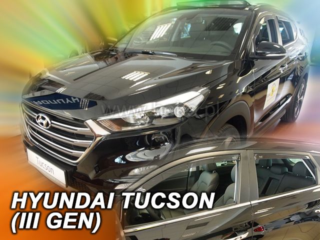 Ofuky oken Hyundai Tucson 5D 2015r =>, 4 ks přední+zadní
