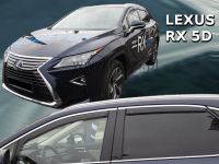 Plexi, ofuky Lexus RX 5D 2016r =>, sada 4ks přední+zadní HDT