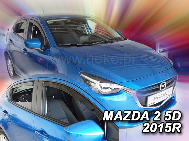 Ofuky oken Mazda 2 5D 2014R =>, 4 ks přední+zadní