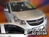 Protiprůvanové plexi, ofuky oken Opel Karl 5D 2015r =>, 2ks přední HDT