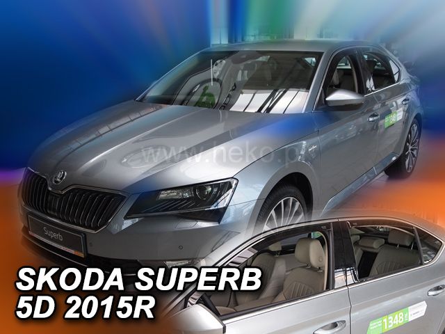 Ofuky oken Škoda Superb htb 5dv 2015 =>, přední+zadní