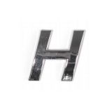 Samolepka na auto písmeno H 3D znak 26mm, chrom Compass
