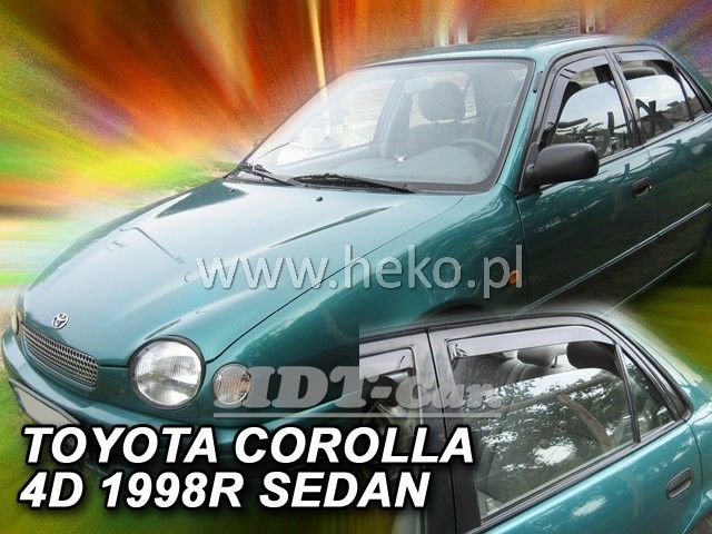 Ofuky oken Toyota Corolla E11 4D 1997-2001r sedan, 4ks přední+zadní