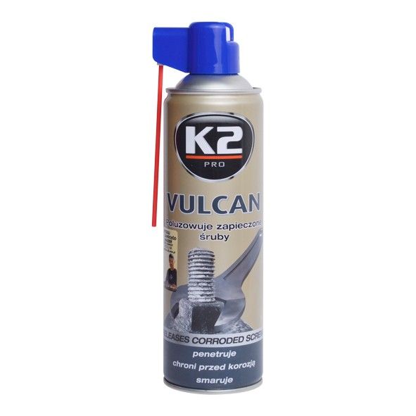 K2 VULCAN 500 ml - přípravek na uvolňování zarezlých spojů, W115