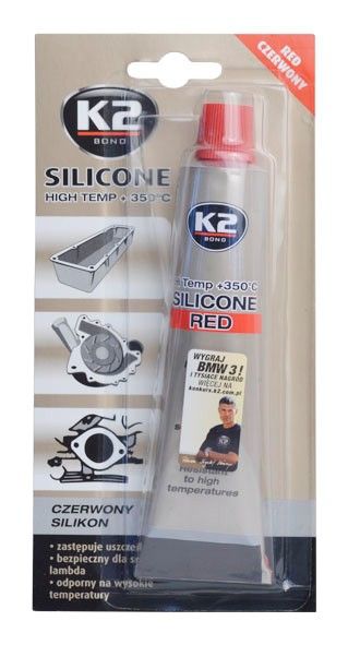 K2 SILICONE RED 85 g - silikon pro utěsnění části motoru při montáži, B2400 K2 (Poland)