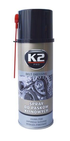 K2 BELT DRESSING 400 ml - sprej na klínové řemeny , W126