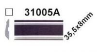 Samolepící lišta černá, 2x chromovaný proužek, 5m, 35x8mm, 31005A