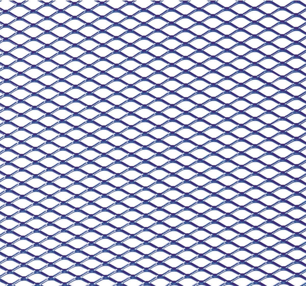 Hliníková mřížka modrá (Tahokov) rozměr 100x25 cm HEKO