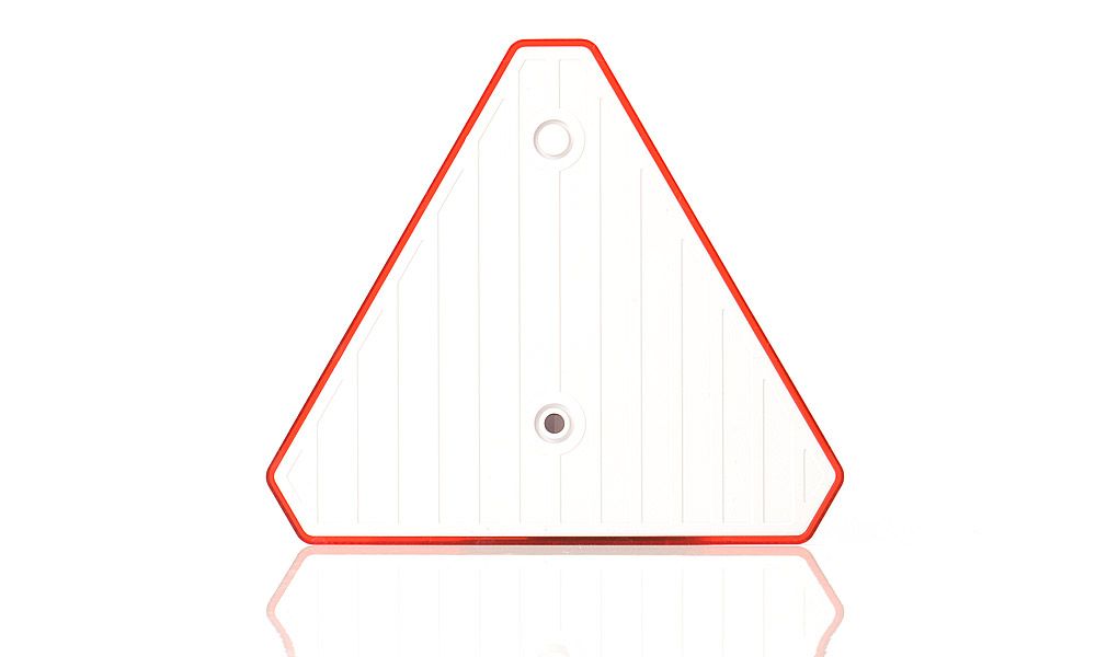 Odrazka trojúhelník 12,5cm s dírami Was (Poland)