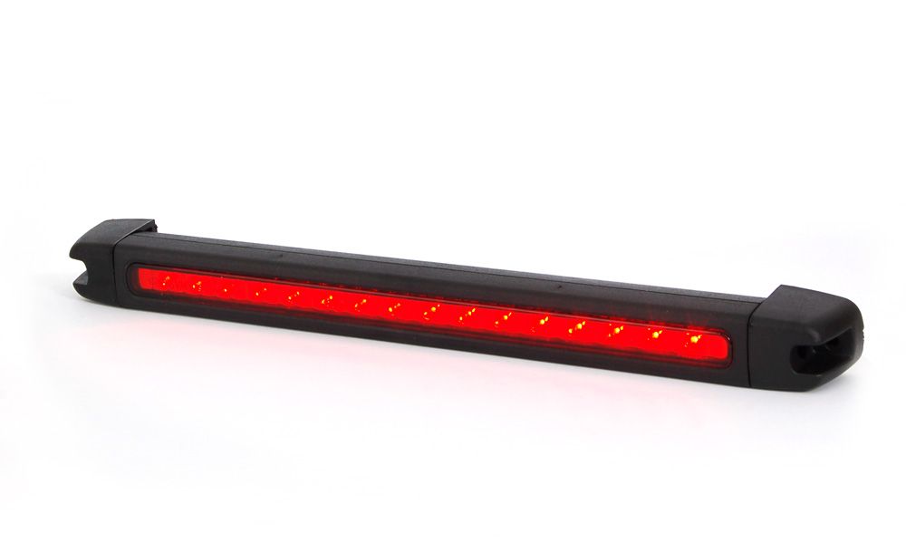 Světlo brzdové LED 24V s červeným sklem W28