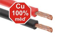 100% měďěné Startovací kabely 200 A 2,5m ZIPPER BAG CM