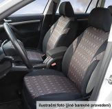 Autopotahy Poly strakaté Univerzální na auto s atestem na airbag, zipem dělená lavice Compass