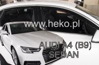 Větrné plexi ofuky, deflektor Audi A4 5dv od roku 2016r, komplet 4ks přední+zadní HDT