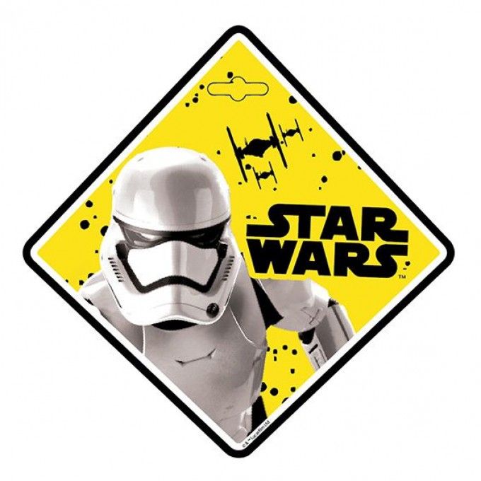 Dekor na přísavku Star Wars stormtrooper 13 x 13 cm Disney