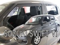 Protiprůvanové plexi, ofuky oken Suzuki Swift 5D 2017r =>, přední + zadní HDT