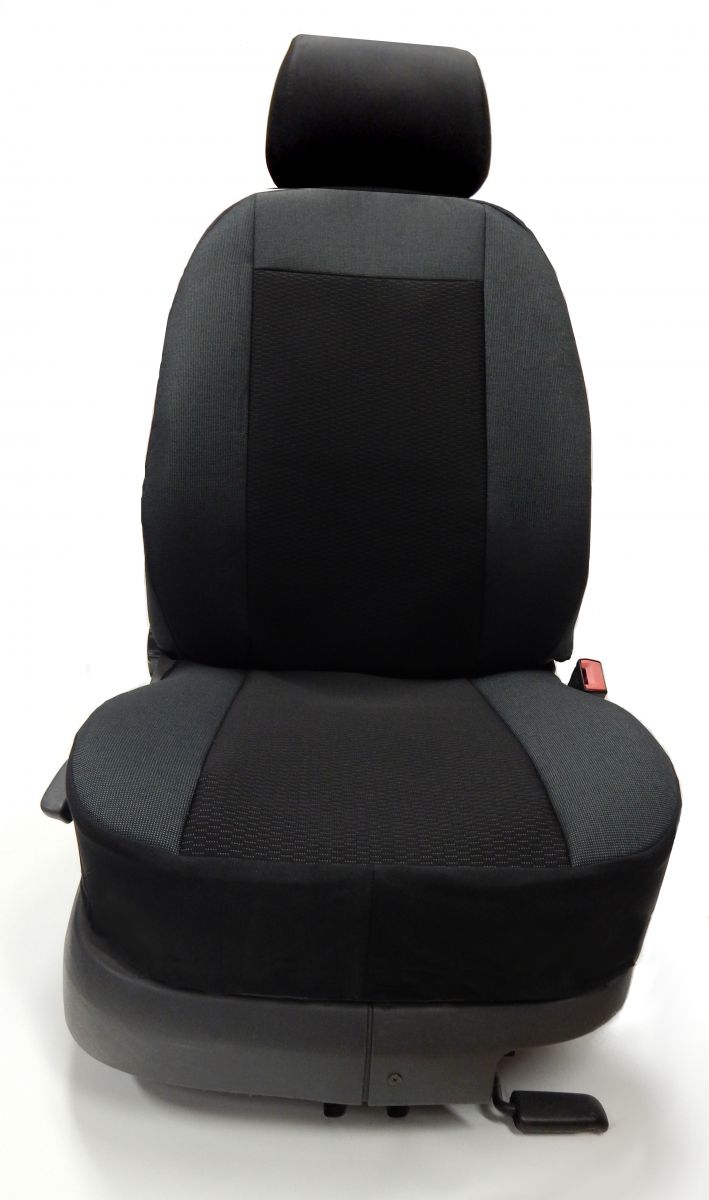 Autopotahy černé Fabia III sed. vcelku + opěradlo dělené + airbag ODERON