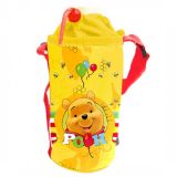 Disney textilní držák na láhev Medvídek Pú žlutý obal na pití 0,3 - 0,5 L, kolo, kolobětka, tahot...