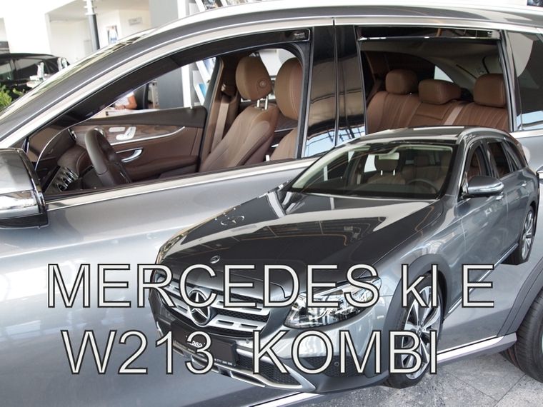 Plexi, ofuky bočních skel Mercedes E W213 4D combi 2016 =>, přední+zadní HDT