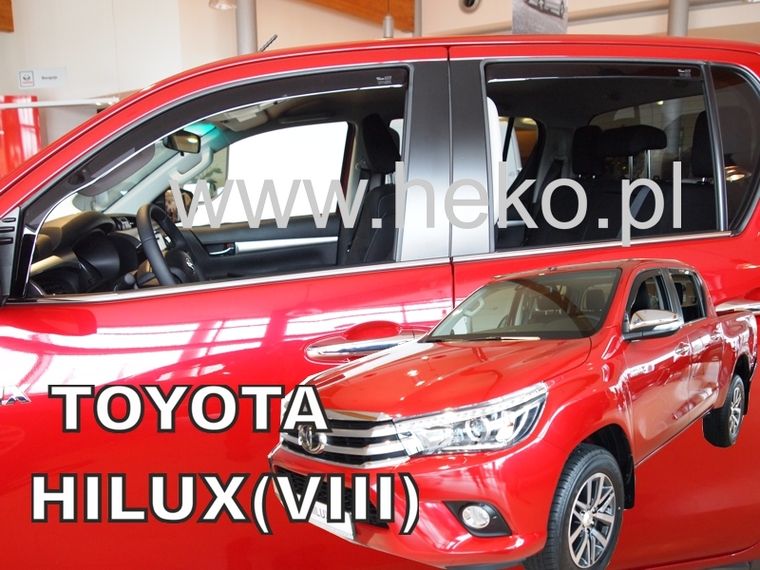 Ofuky oken Toyota Hilux 4D 16R (+zadní)