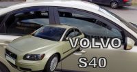 Protiprůvanové plexi, ofuky oken Volvo S40 sedan 4D 2004r =>, 4ks přední+zadní